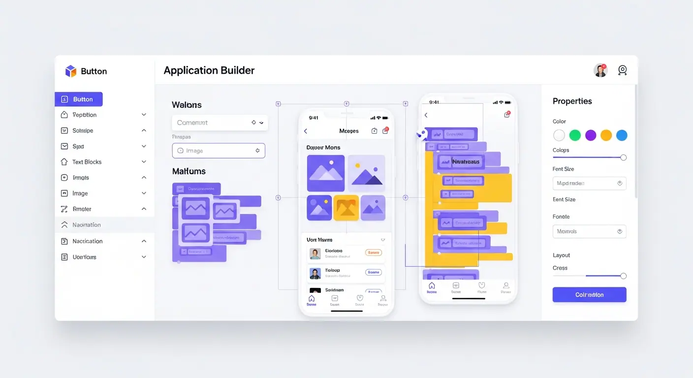 Dashboard de création d'applications no-code