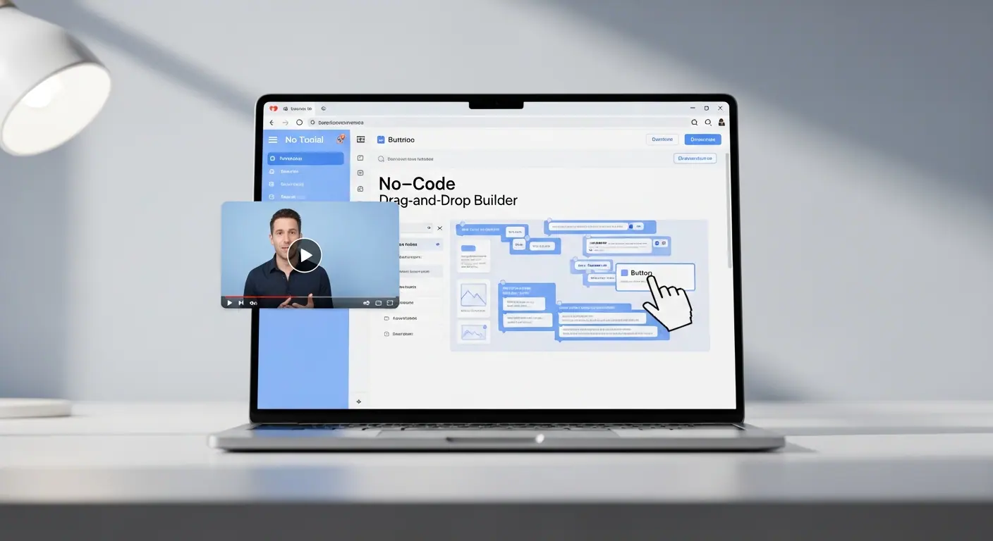 Interface de tutoriels vidéo no-code