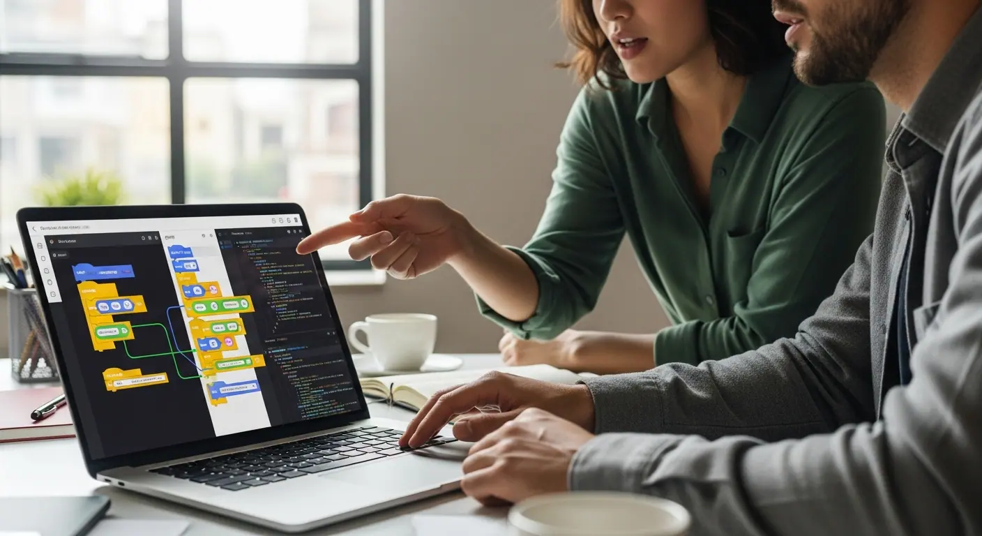Collaboration développeur et entrepreneur sur une solution low-code