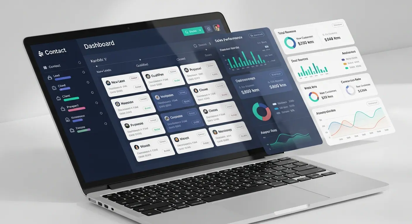 Template CRM gestion de contacts