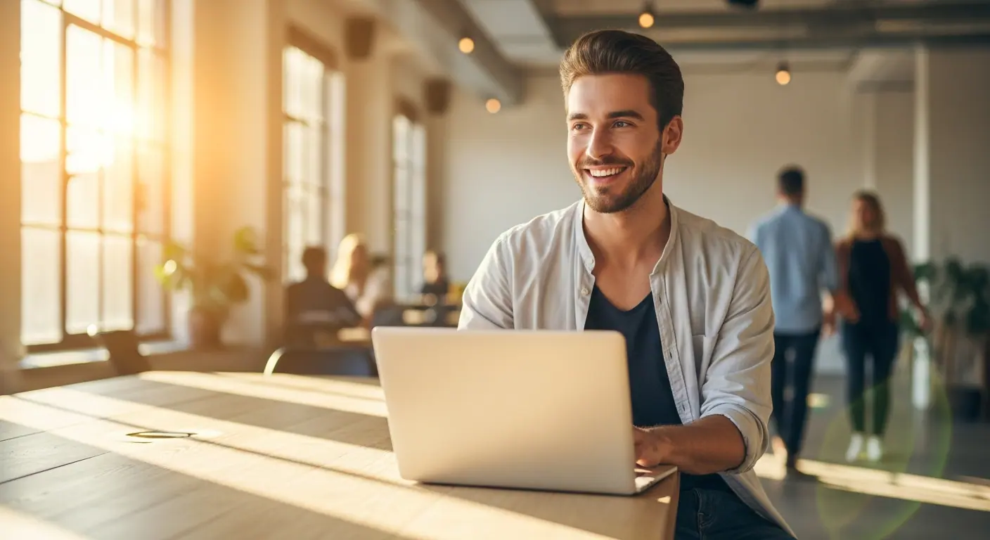 Entrepreneur utilisant NoCode Builder System